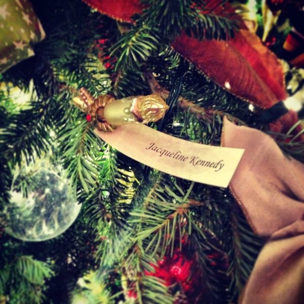 First Lady Jacqueline Kennedy Christmas tree ornament